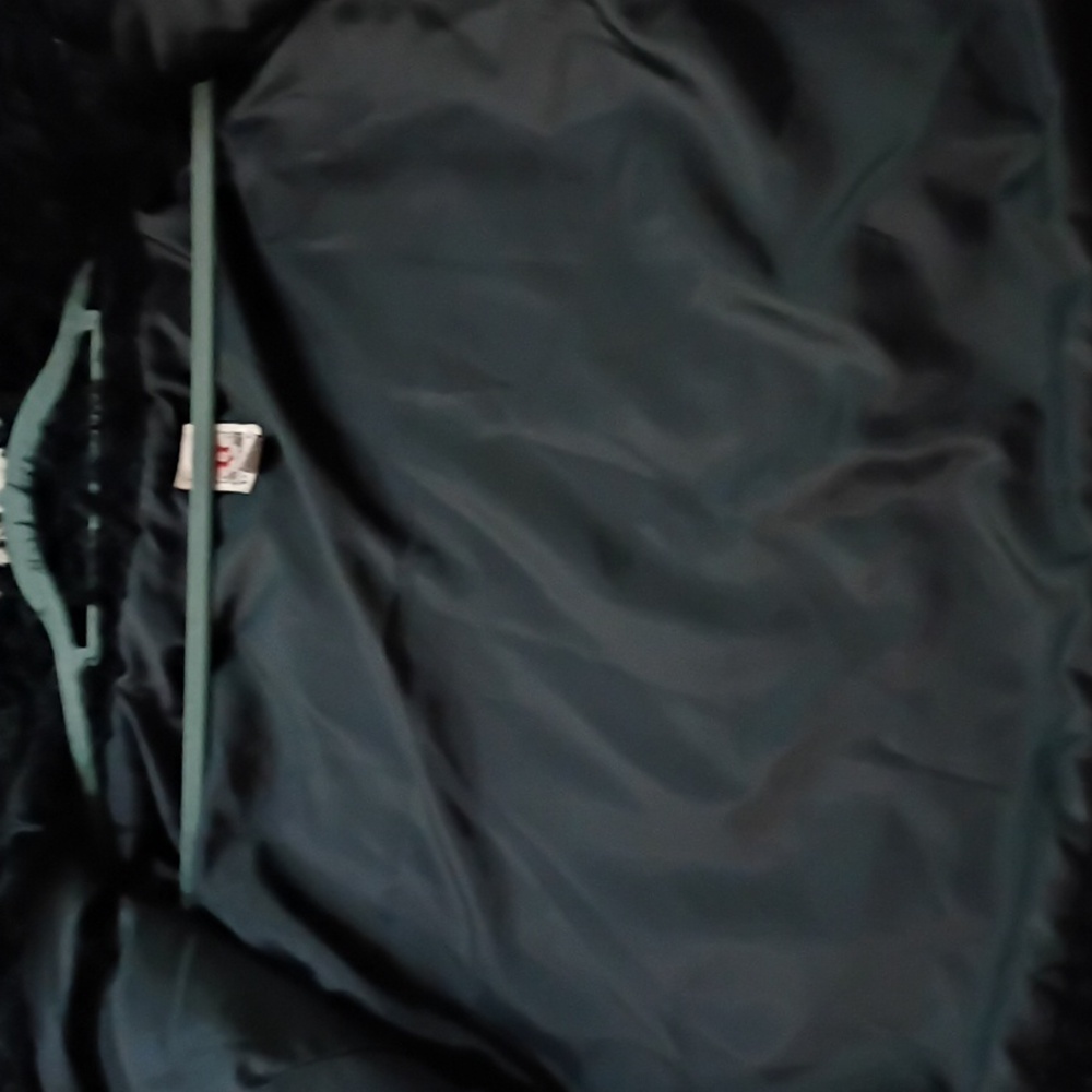 Decree Black Teddy Jacket.Pit To Pit 20" - Picture 7 of 8